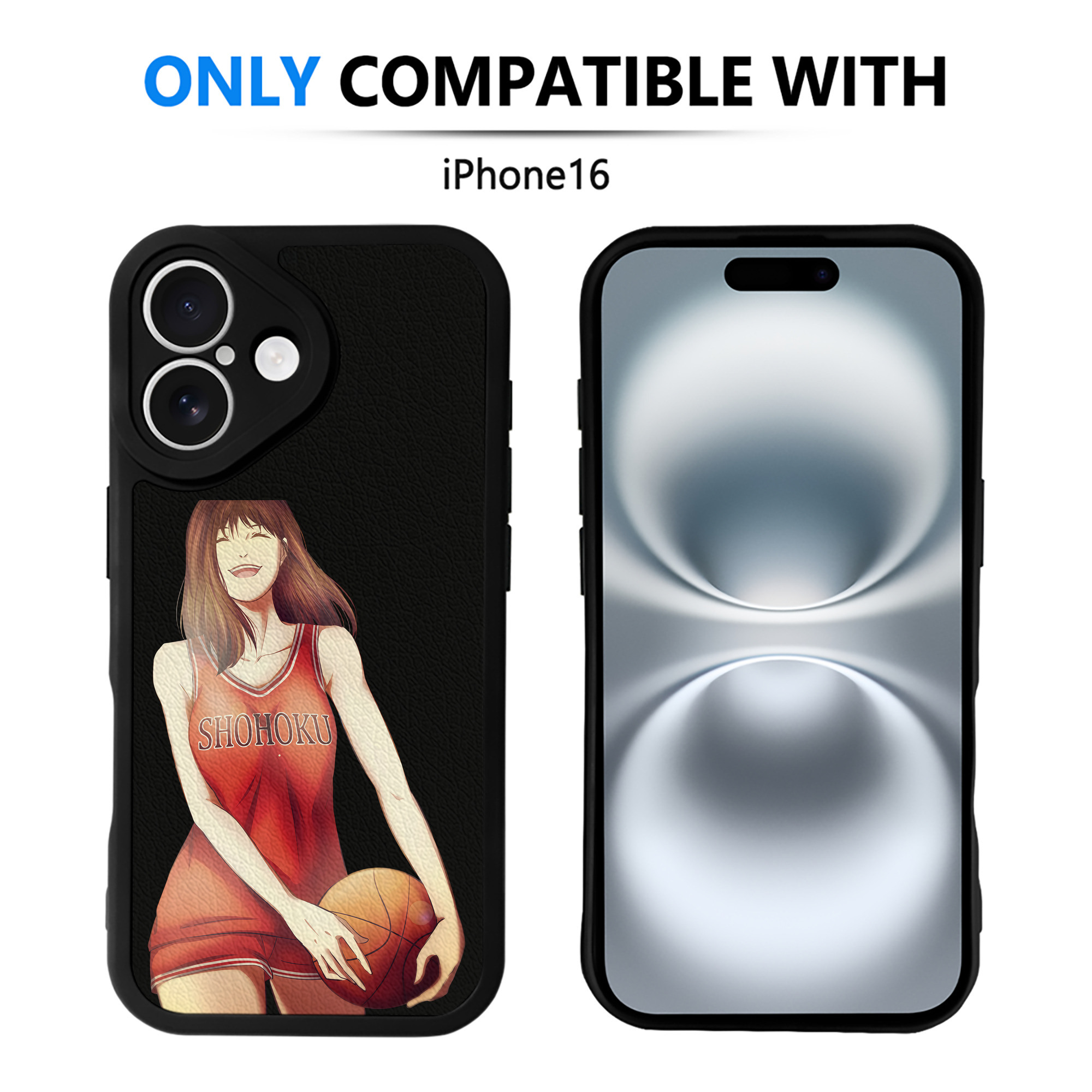 （画像用） SLAM DUNK／スラムダンク 【iPhone 16シリーズ対応】シリコンスマホケース（レザー調） 材質：シリコン